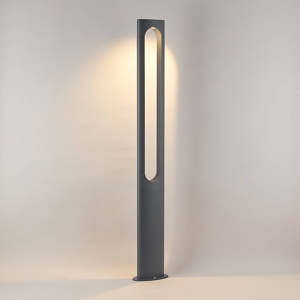 Lucande Dovino LED árbóc lámpa, 150 cm, Fekete, Alumínium, Modern