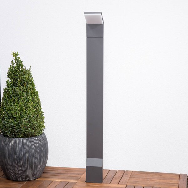 Lucande LED-es útvilágító lámpa Nevio, antracit, fém, 100 cm, Fekete, Alumínium, Modern