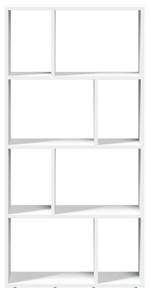 Fehér, rétegelt fa könyvespolc 60 x 20 x 120,5 cm