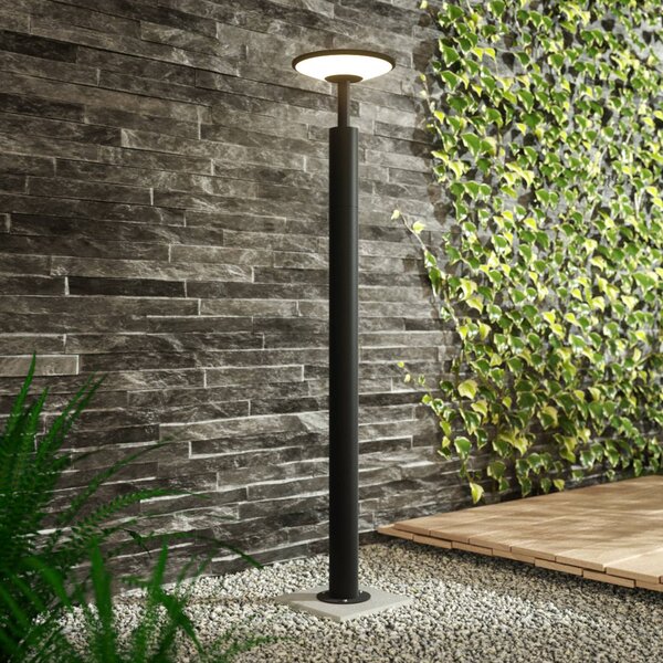 Lucande LED-es útvilágítás Fenia, 100 cm, antracit, IP65, Fekete, Alumínium, Modern