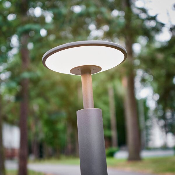 Lucande LED-es útvilágítás Fenia, 100 cm, antracit, IP65, Fekete, Alumínium, Modern