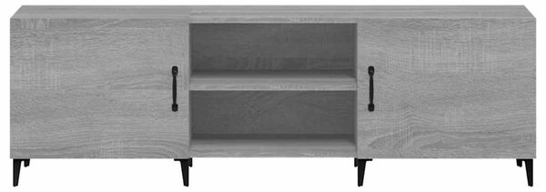 Szürke sonoma színű szerelt fa TV-szekrény 150 x 30 x 50 cm