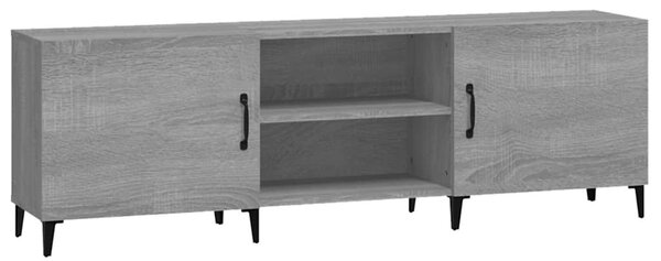 Szürke sonoma színű szerelt fa TV-szekrény 150 x 30 x 50 cm