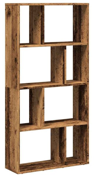 Antik fa színű szerelt fa könyvespolc 60 x 20 x 120,5 cm