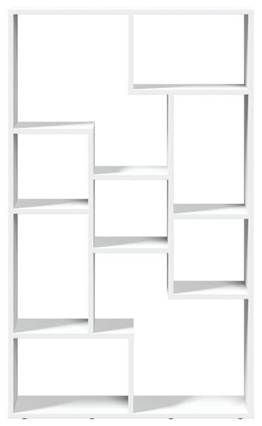 Fehér szerelt fa könyvespolc 72 x 20 x 120,5 cm