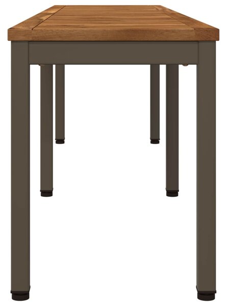 Kerti pad 161 x 35 x 45 cm Tömör Akácfa Természetes és Kávé