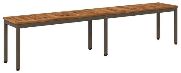 Kerti pad 201 x 35 x 45 cm Tömör Akácfa Természetes és Kávé