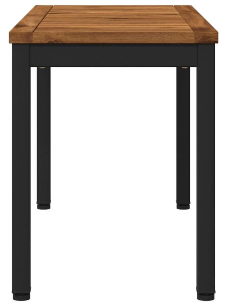 Kerti pad 80,5 x 35 x 45 cm Tömör Akácfa Természetes és Fekete
