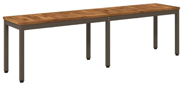 Kerti pad 161 x 35 x 45 cm Tömör Akácfa Természetes és Kávé