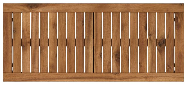 Kerti pad 80,5 x 35 x 45 cm Tömör Akácfa Természetes és Fehér
