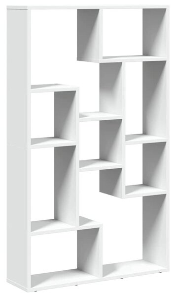 Fehér szerelt fa könyvespolc 72 x 20 x 120,5 cm