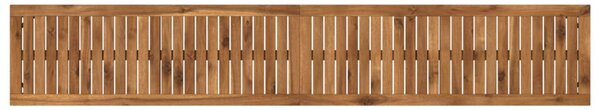 Kerti pad 201 x 35 x 45 cm Tömör Akácfa Természetes és Fehér