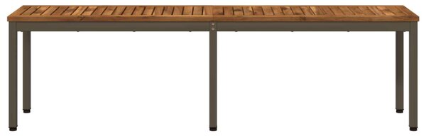 Kerti pad 161 x 35 x 45 cm Tömör Akácfa Természetes és Kávé