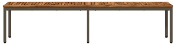 Kerti pad 201 x 35 x 45 cm Tömör Akácfa Természetes és Kávé