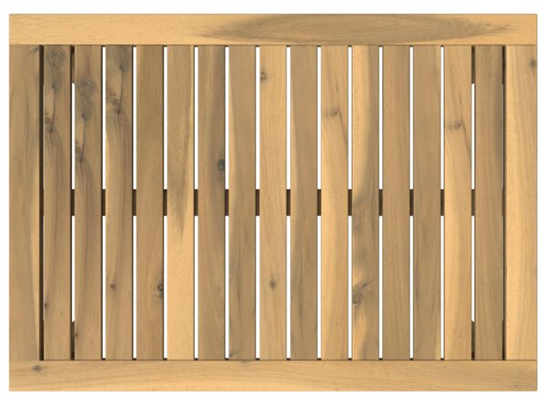Dohányzóasztal Fehér 49 x 68,5 x 36 cm Tömör Akácfa