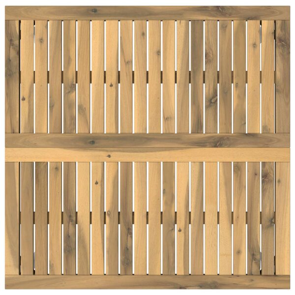 Dohányzóasztal Fehér 80 x 80,5 x 45 cm Tömör Akácfa
