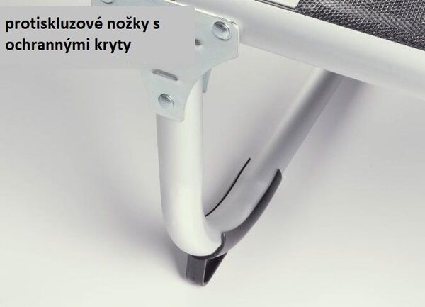 Kerti nyugágy összecsukható napellenzős fekete 187 cm
