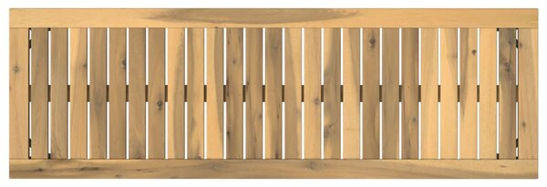 Kerti pad 108,5 x 35 x 45 cm Tömör Akácfa Fehér és Fekete