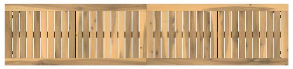 Kerti pad 161 x 35 x 45 cm Tömör Akácfa Fehér és Fekete