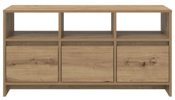 TV szekrény 102 x 37,5 x 52,5 cm Kézműves Tölgy Szerelt Fa