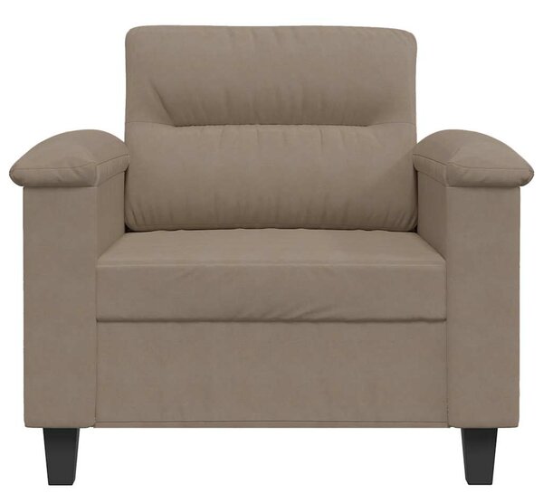 Tópszínű mikroszálas szövet kanapéfotel 60 cm