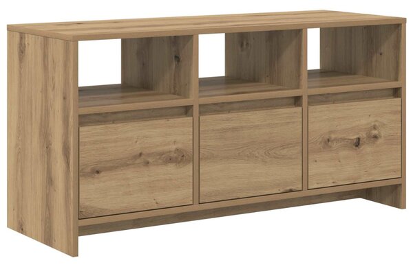 TV szekrény 102 x 37,5 x 52,5 cm Kézműves Tölgy Szerelt Fa