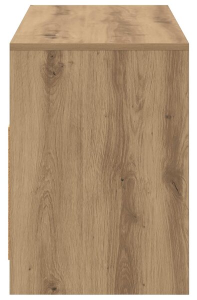 TV szekrény 102 x 37,5 x 52,5 cm Kézműves Tölgy Szerelt Fa