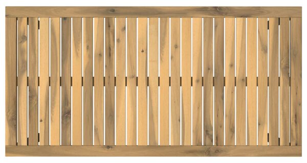 Kerti étkezőasztal Fehér és Fekete 108,5 x 55 x 75 cm