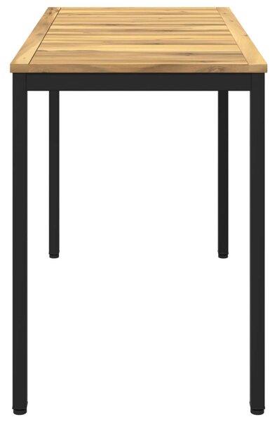 Kerti étkezőasztal Fehér és Fekete 108,5 x 55 x 75 cm