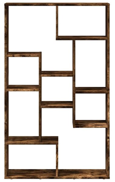 Füstös tölgy színű szerelt fa könyvespolc 72 x 20 x 120,5 cm