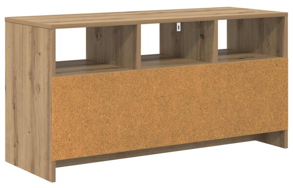 TV szekrény 102 x 37,5 x 52,5 cm Kézműves Tölgy Szerelt Fa