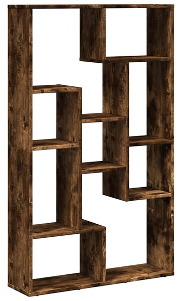 Füstös tölgy színű szerelt fa könyvespolc 72 x 20 x 120,5 cm