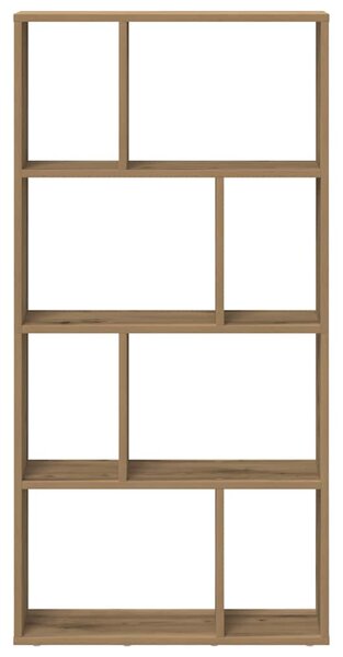 Kézműves tölgy színű szerelt fa könyvespolc 60 x 20 x 120,5 cm
