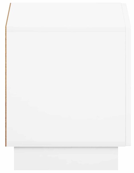 TV állvány 60 x 34,5 x 40 cm Magasfényű Fehér Szerelt Fa