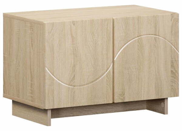 TV állvány 60 x 34,5 x 40 cm Sonoma Tölgy Szerelt Fa