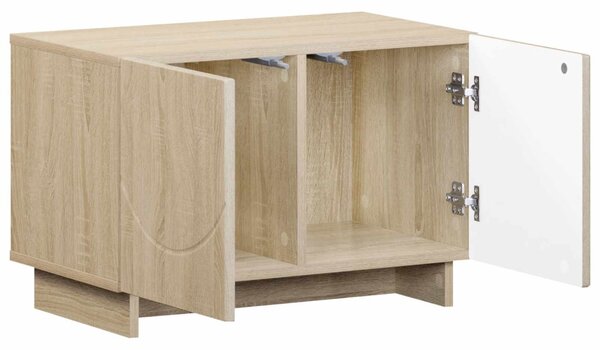 TV állvány 60 x 34,5 x 40 cm Sonoma Tölgy Szerelt Fa
