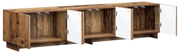 TV állvány 179.5 x 34.5 x 40 cm Antik Fa Szerelt Fa