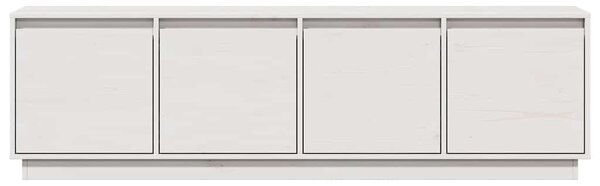 Fehér tömör fenyőfa TV-szekrény 156 x 37 x 45 cm