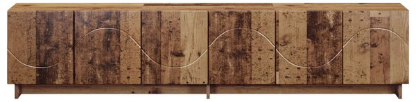 TV állvány 179.5 x 34.5 x 40 cm Antik Fa Szerelt Fa