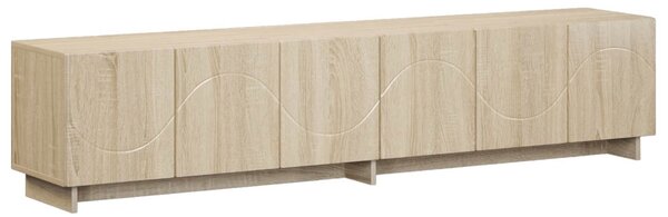 TV állvány 180 x 34,5 x 40 cm Sonoma Tölgy Szerelt Fa