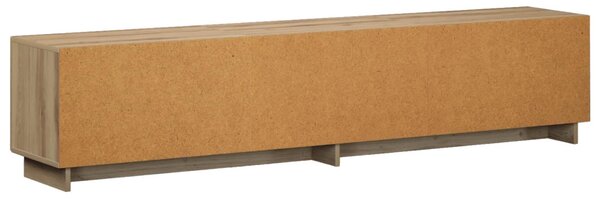 TV állvány 180 x 34,5 x 40 cm Kézműves Tölgy Szerelt Fa