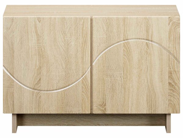 TV állvány 60 x 34,5 x 40 cm Sonoma Tölgy Szerelt Fa