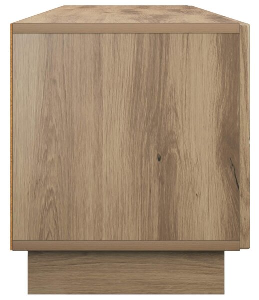 TV állvány 180 x 34,5 x 40 cm Kézműves Tölgy Szerelt Fa