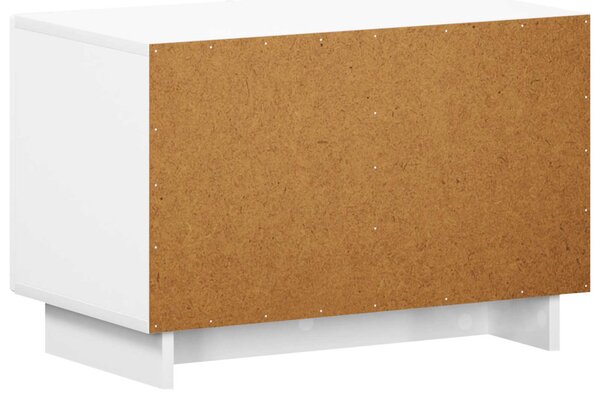TV állvány 60 x 34,5 x 40 cm Magasfényű Fehér Szerelt Fa