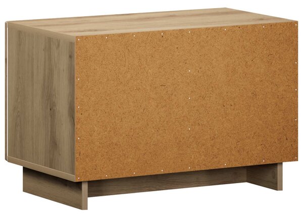 TV állvány 60 x 34,5 x 40 cm Kézműves Tölgy Szerelt Fa