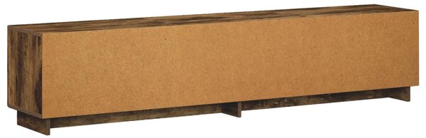 TV állvány 180 x 34,5 x 40 cm Füstös Tölgy Szerelt Fa