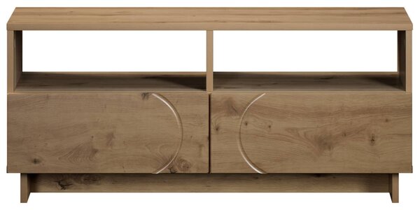 TV állvány 90 x 34.5 x 40 cm Kézműves Tölgy Szerelt Fa