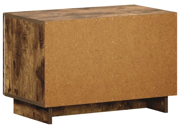 TV állvány 60 x 34,5 x 40 cm Füstös Tölgy Szerelt Fa
