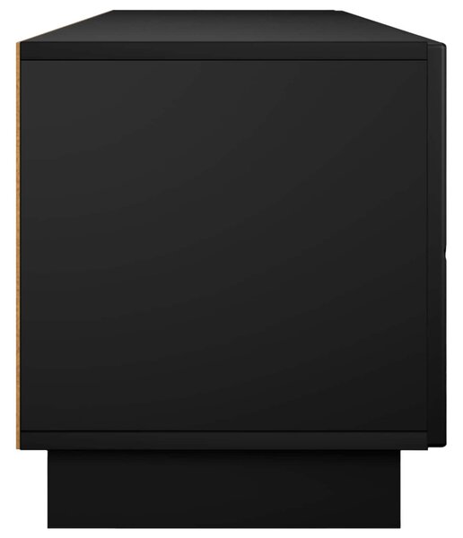 TV állvány 180 x 34,5 x 40 cm Fekete Szerelt Fa
