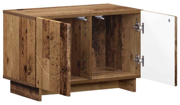 TV állvány 60 x 34,5 x 40 cm Antik Fa Szerelt Fa